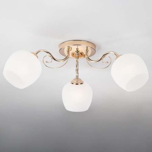 Потолочная люстра Eurosvet Wendy 30138/3 золото фото Потолочная люстра Eurosvet Wendy 30138/3 золото. Фото №1