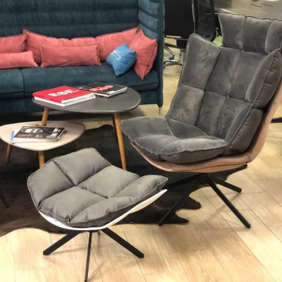 Банкетка DC-1565F(F2) коричневый HE510-24B/ноги металл. Фото №5