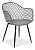 Стул DIEGO (mod. 8003) металл/пластик, 55х60х82,5 см, серый/черный (поставляется по 4 шт)