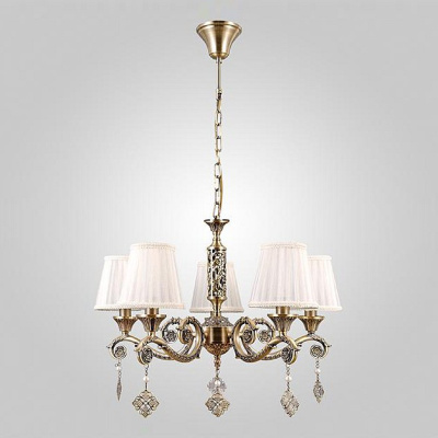 Подвесная люстра Eurosvet Marcella 60042/5 античная бронза. Фото №2