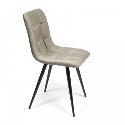 Стул CHILLY (mod. 7095) ткань/металл, 53х47х88 см, высота до сиденья 50 см, серый barkhat 26/черный (поставляется по 4 шт). Фото №2