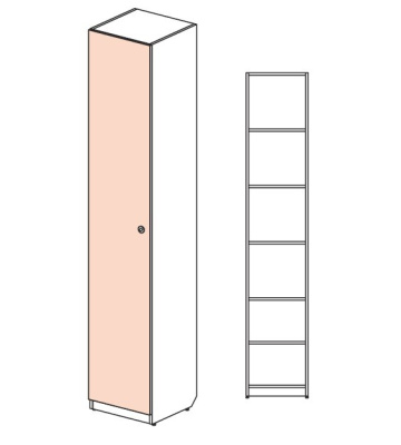 Шкаф однодверный Силуэт. Фото