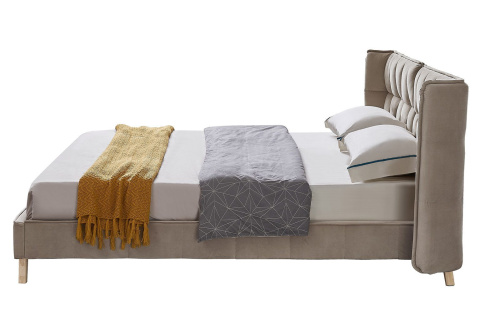 Кровать HUSK 8705 бежевая. Фото №9