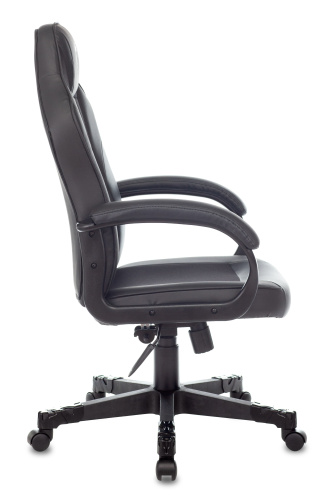 Кресло игровое Zombie GAME 17 черный текстиль/эко.кожа крестовина пластик. Фото №4