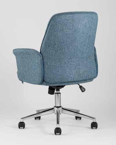 Стул офисный Simona голубой. Фото №6