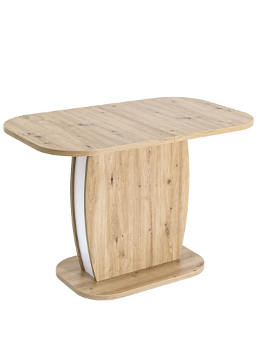 Стол Barrel 110-145*70 дуб/белый. Фото №2