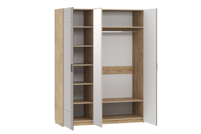 Шкаф комбинированный Livorno НМ 013.57  Софт Графит, Дуб бунратти. Фото