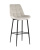 Стул барный Флекс велюр бежевый. Фото №2