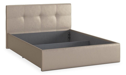 Кровать 1.4 Куба, (1530х2130х940) бронза (экокожа). Фото №1