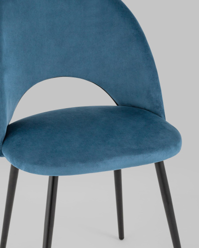 Стул Меган велюр пыльно-синий. Фото №9