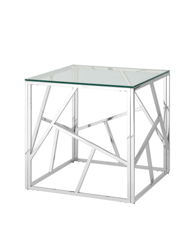 Журнальный столик 55*55 АРТ ДЕКО серебро. Фото №2