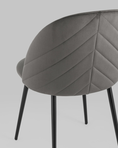 Стул Фолио велюр тёмно-серый. Фото №8