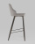 Стул барный Коналл экокожа серый. Фото №4