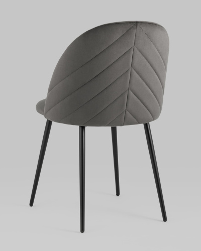 Стул Фолио велюр тёмно-серый. Фото №7