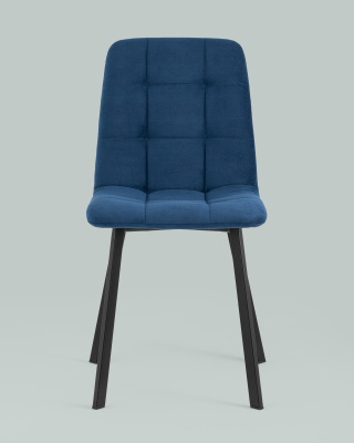 Стул Oliver Square велюр синий. Фото №5