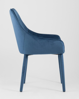 Стул Диана сине-зеленый ножки велюр. Фото