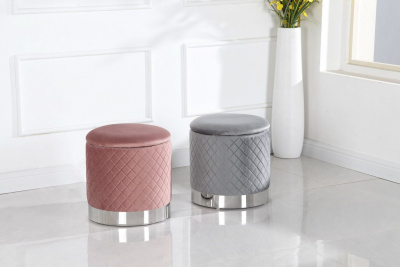 Пуф FS-006-40SV серый. Фото