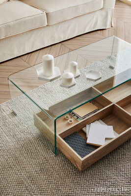 Журнальный стол DUPEN CT-227 Прозрачный. Фото