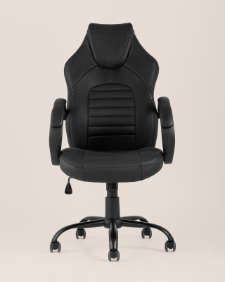 Кресло игровое TopChairs Racer Midi черное фото Кресло игровое TopChairs Racer Midi черное. Фото №5