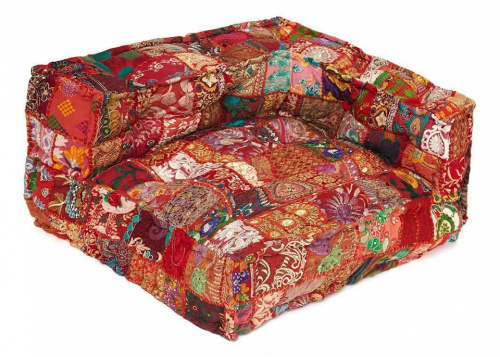 Модуль мягкий угловой  Secret De Maison GIPSY (mod. 10201) cotton patchwork, 60х80х43см, этнический красный. Фото №1