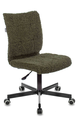 Кресло Бюрократ CH-330M хаки экомех крестовина металл черный. Фото №3