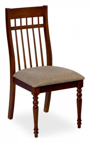 Стул TAMPA дерево массив гевеи, 502x552x968см, HN GLAZE lite,  ткань светло-коричневая (поставляется только по 2 шт). Фото №1