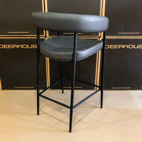 Стул полубарный  Манчестер темно-серый. Фото №7