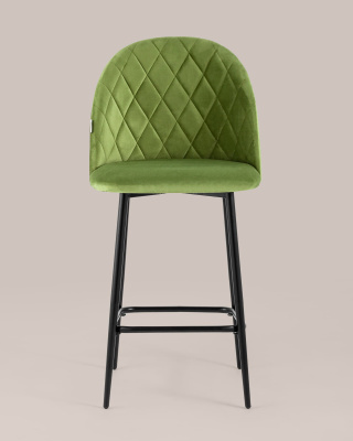 Стул полубарный Марсель велюр травяной. Фото