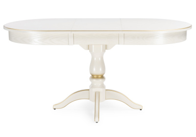 Стол деревянный Сайрус слоновая кость / золото. Фото