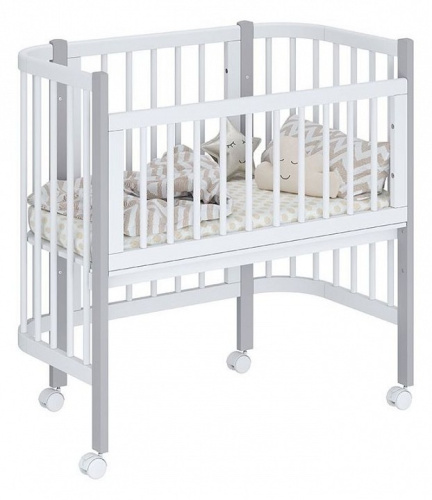 Кроватка Polini kids Simple 120, белый. Фото №1