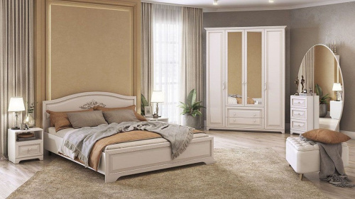 Спальный гарнитур Белла К1 белый/джелато софт. Фото №1