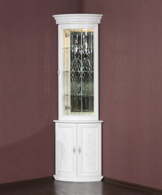 Шкаф для посуды угловой Милан 4-01. Фото