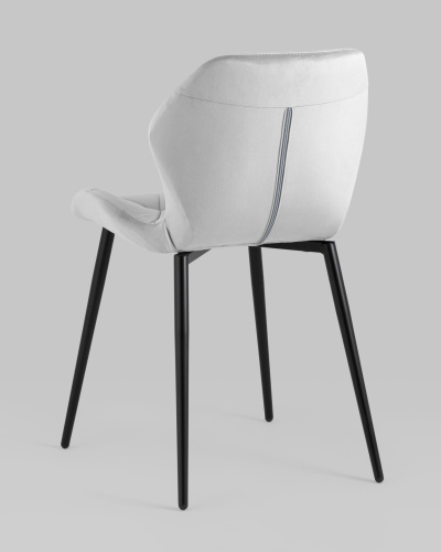 Стул Эдвин велюр серый. Фото №7