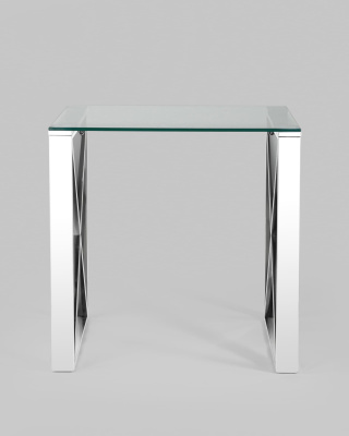 Журнальный стол 55*55 КРОСС серебро фото Журнальный стол 55*55 КРОСС серебро. Фото №4