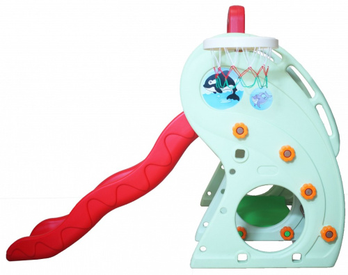 Комлекс игровой Лягушка ZK017-4, голубой, красный фото Комлекс игровой Лягушка ZK017-4, голубой, красный. Фото №7