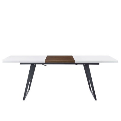 Стол DT-93B белый матовый/орех фото Стол DT-93B белый матовый/орех. Фото №3