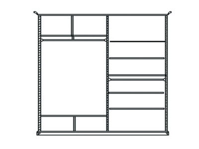 Шкаф-купе для одежды Соната ММ-283-01/02Р. Фото