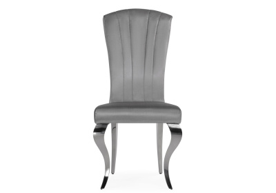 Стул на металлокаркасе Sally dark grey / steel. Фото