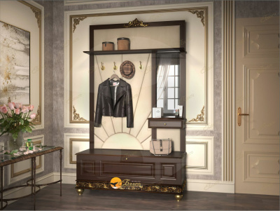 Прихожая на круглых ножках (с панелью Солнце) Б9.3. Фото