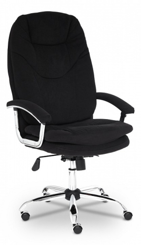 Кресло SOFTY LUX  флок , черный, 35. Фото №1