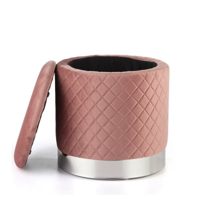 Пуф FS-006-40SV пепельно розовый. Фото №2