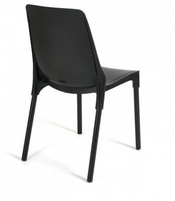 Стул GENIUS (mod 75)   металл/пластик, 46x56x84cм, черный. Фото №2