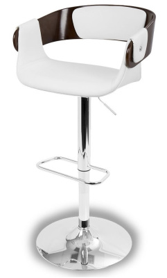 Стул барный JY1999 вишня/ белый. Фото