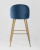 Стул барный Лион голубой велюр. Фото №6