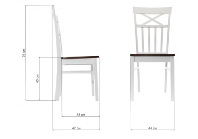 Стул деревянный Provans dirty oak. Фото №2