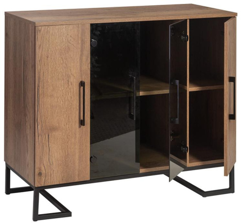 Тумба под оргтехнику Loft Дуб Табак. Фото №6