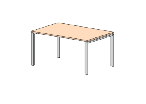 Стол писменный прямоугольный глубиной 700 мм Европа Лайт. Фото №1