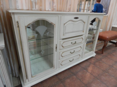 Тумба-витрина Давиль ММ 126-34 стекло декор. Фото