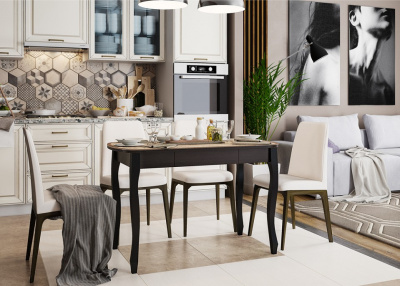 Стол обеденный Экстра 1 венге/Капучино. Фото №2