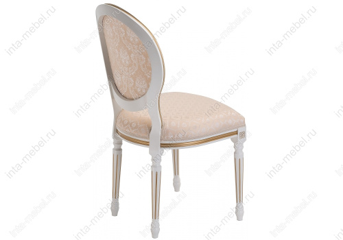 Стул деревянный Данте молочный с золотой патиной. Фото №13